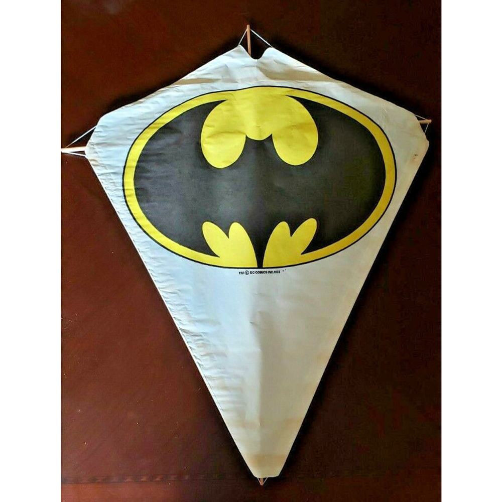 Vintage 1972 DC Comics Batman Logo Paper Kite Old Unsold Unopened New Old Stock